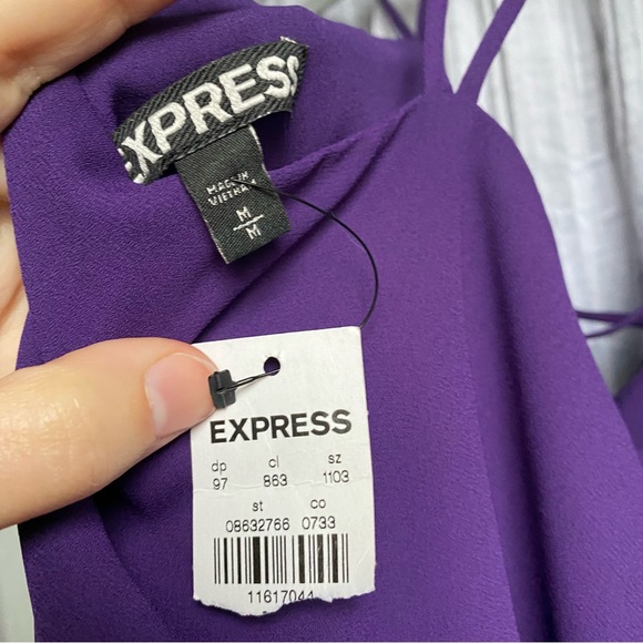 Express Cage Front Spaghetti Strap Tank - Picture 5 of 8